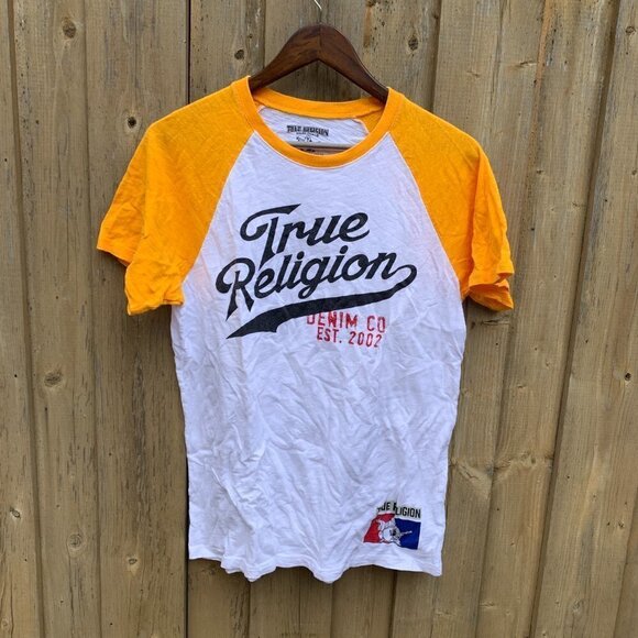 True Religion BIG LOGO T Shirt Small - Picture 2 of 3